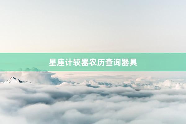 星座计较器农历查询器具